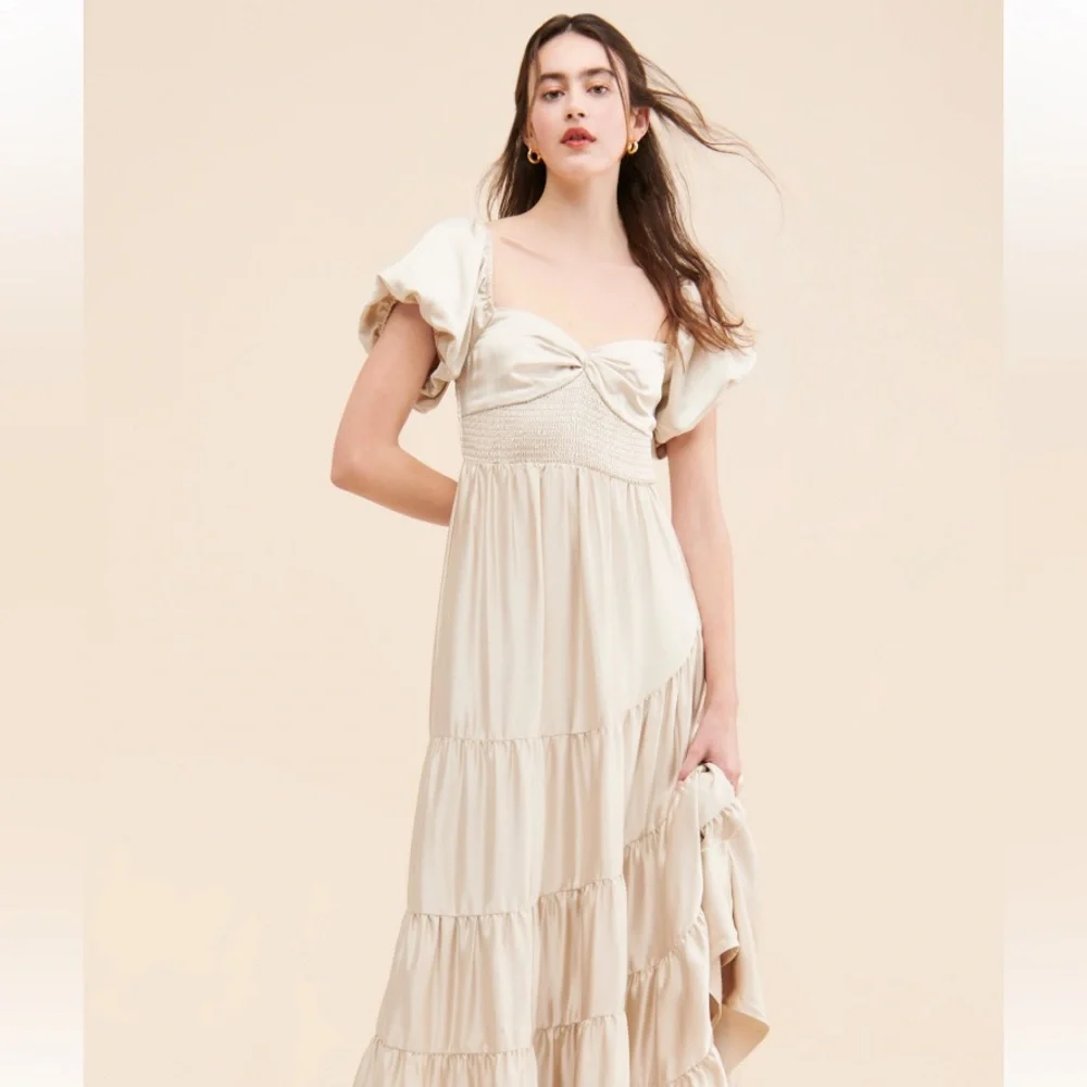 Free people sundrenched silky maxi dress - Picture 3 of 8